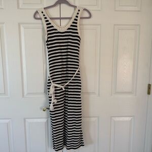 Nine West Monochrome Striped Knit Top